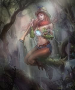 Female Teemo (genderbend) by GGinong HD Wallpaper Background Fan Art Artwork League of Legends lol