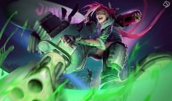 Slayer Jinx by Maho Chio HD Wallpaper Fan Art Artwork League of Legends lol