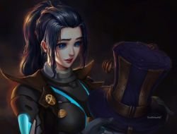 Pulsefire Caitlyn by David Pan HD Wallpaper Fan Art Artwork League of Legends lol