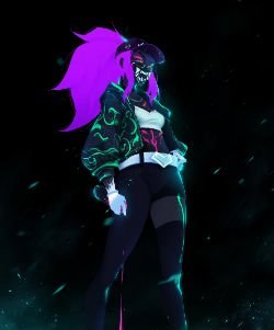 K/DA Akali by SS Lang HD Wallpaper Background Fan Art Artwork League of Legends lol