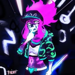 K/DA Akali by Trail Bot HD Wallpaper Background Fan Art Artwork League of Legends lol