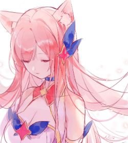 Star Guardian Ahri by 味增烧 HD Wallpaper Background Fan Art Artwork League of Legends lol