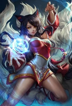 Ahri by lucidsky League of Legends Artwork Wallpaper lol Fan Art