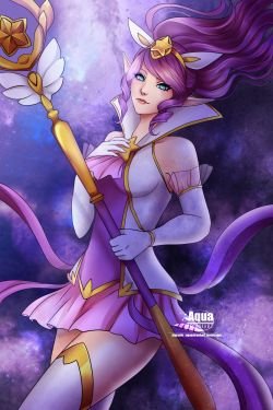 Star Guardian Janna by AquaLeonhart HD Wallpaper Background Fan Art Artwork League of Legends lol