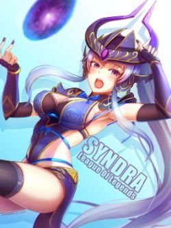 Syndra by chanseven (4) HD Wallpaper Fan Art Artwork League of Legends lol