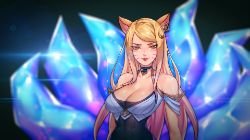 K/DA Ahri by Mao Obien (2) HD Wallpaper Background Fan Art Artwork League of Legends lol