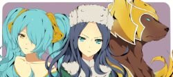Sivir, Sona & Volibear by tsunyandere HD Wallpaper Fan Art Artwork League of Legends lol