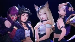 K/DA Evelynn, Ahri, Kai'Sa & Akali HD Wallpaper Background Official Art Artwork League of Legends lol