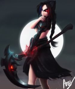 Female Kayn (genderbend) by Ares911 HD Wallpaper Background Fan Art Artwork League of Legends lol