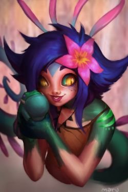 Neeko by Maru Souza HD Wallpaper Background Fan Art Artwork League of Legends lol