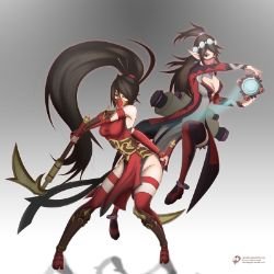 Crimson Akali & Ying by CLeRu087 League of Legends Artwork Wallpaper lol
