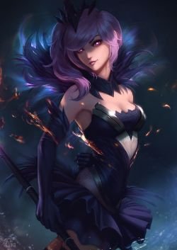 Elementalist Lux (dark) by raikoart HD Wallpaper Fan Art Artwork League of Legends lol