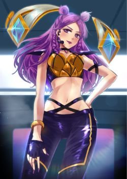 K/DA Kai'Sa by 牛。お仕事募集中 HD Wallpaper Background Fan Art Artwork League of Legends lol