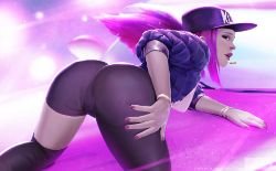 K/DA Akali by GawkInn HD Wallpaper Background Fan Art Artwork League of Legends lol