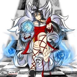 Ahri by AIRENA League of Legends Artwork Wallpaper lol Fan Art