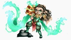 Chibi Illaoi by sleepynaru HD Wallpaper Fan Art Artwork League of Legends lol