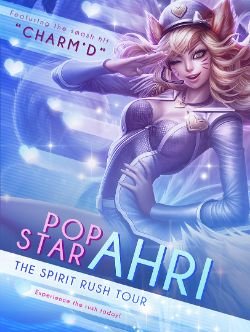 Popstar Ahri Promo Art League of Legends Artwork Wallpaper lol