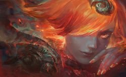 Elementalist Lux Fire Promo Art (2) League of Legends Artwork Wallpaper lol