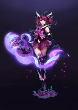 Star Guardian Lux by 夕行妖 HD Wallpaper Background Fan Art Artwork League of Legends lol