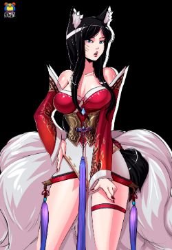 Ahri by Kyoffie12 League of Legends Artwork HD Wallpaper lol Fan ArtFan Art Artwork