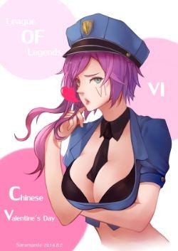 Officer Vi by saramande HD Wallpaper Fan Art Artwork League of Legends lol