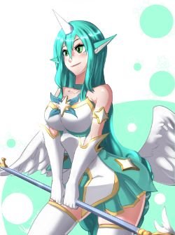 Star Guardian Soraka by KarmanSeph HD Wallpaper Background Fan Art Artwork League of Legends lol