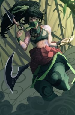 Akali by JessxJess HD Wallpaper Background Fan Art Artwork League of Legends lol