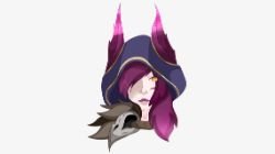 Xayah Portrait by itheaart HD Wallpaper Fan Art Artwork League of Legends lol