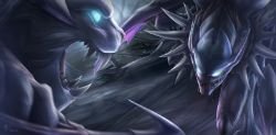 Kha'Zix Vs Rengar by VegaColors HD Wallpaper Fan Art Artwork League of Legends lol