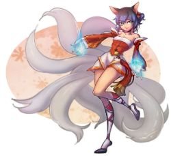 Ahri by kukon League of Legends Artwork Wallpaper lol Fan Art