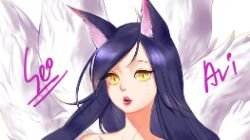 Ahri by RAMUNE League of Legends Artwork HD Wallpaper lol Fan ArtFan Art Artwork (2)