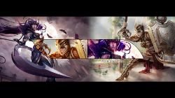 Valkyrie Leona & Dark Valkyrie Diana by IceCrumble (2) HD Wallpaper Fan Art Artwork League of Legends lol