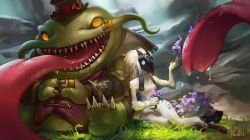 Tahm Kench & Kindred by Hozure HD Wallpaper Fan Art Artwork League of Legends lol