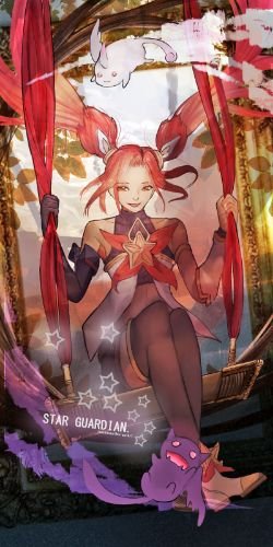 Star Guardian Jinx by 無口男 HD Wallpaper Fan Art Artwork League of Legends lol
