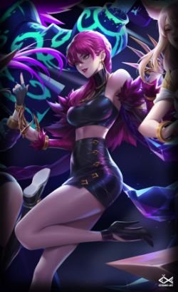 K/DA Evelynn by Citemer HD Wallpaper Background Fan Art Artwork League of Legends lol