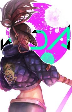 K/DA Akali by 水ラピ HD Wallpaper Background Fan Art Artwork League of Legends lol