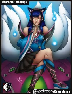 Ahri D.Va by CaiusShinra HD Wallpaper Background Fan Art Artwork League of Legends lol