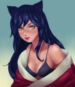 Ahri by Maya-nyan HD Wallpaper Background Fan Art Artwork League of Legends lol