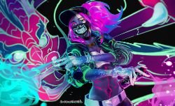 K/DA Akali by ShounenD HD Wallpaper Background Fan Art Artwork League of Legends lol