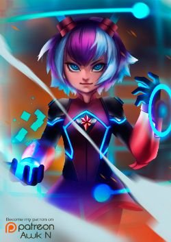 Super Galaxy Annie by awk HD Wallpaper Background Fan Art Artwork League of Legends lol