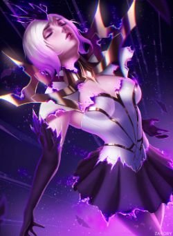 Elementalist Lux Transformation (dark) by Zarory HD Wallpaper Background Fan Art Artwork League of Legends lol