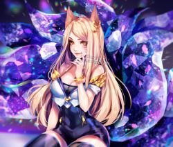 K/DA Ahri by sasucchi95 HD Wallpaper Background Fan Art Artwork League of Legends lol