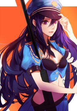 Officer Caitlyn by MCONCH HD Wallpaper Artwork Fan Art League of Legends lol