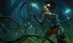 Haunted Zyra Splash Art 4k HD Wallpaper Official Artwork League of Legends lol