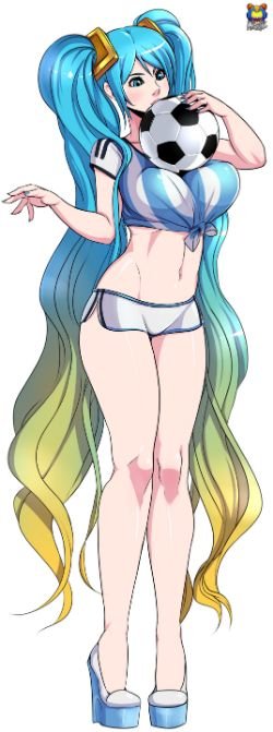 Soccer Sona by Kyoffie12 HD Wallpaper Fan Art Artwork League of Legends lol (2)