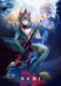 Nami by Dohwa HD Wallpaper Fan Artwork League of Legends lol