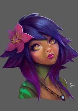 Neeko by Anthony Aaltonen HD Wallpaper Background Fan Art Artwork League of Legends lol