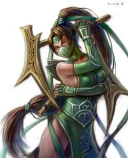 Akali by 陸小山 League of Legends Artwork Wallpaper lol