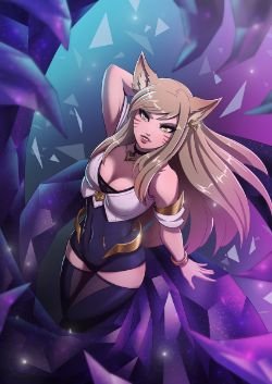 K/DA Ahri by Kriniere HD Wallpaper Background Fan Art Artwork League of Legends lol