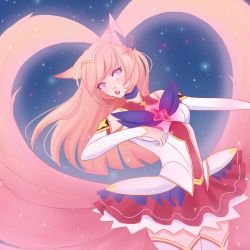 Star Guardian Ahri by mekochu HD Wallpaper Background Fan Art Artwork League of Legends lol